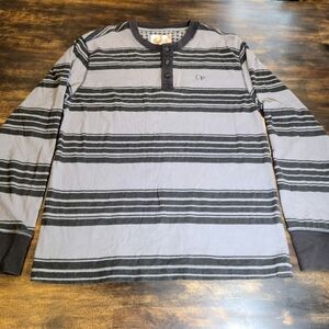 Vintage 00s Ocean Pacific OP men's striped henley